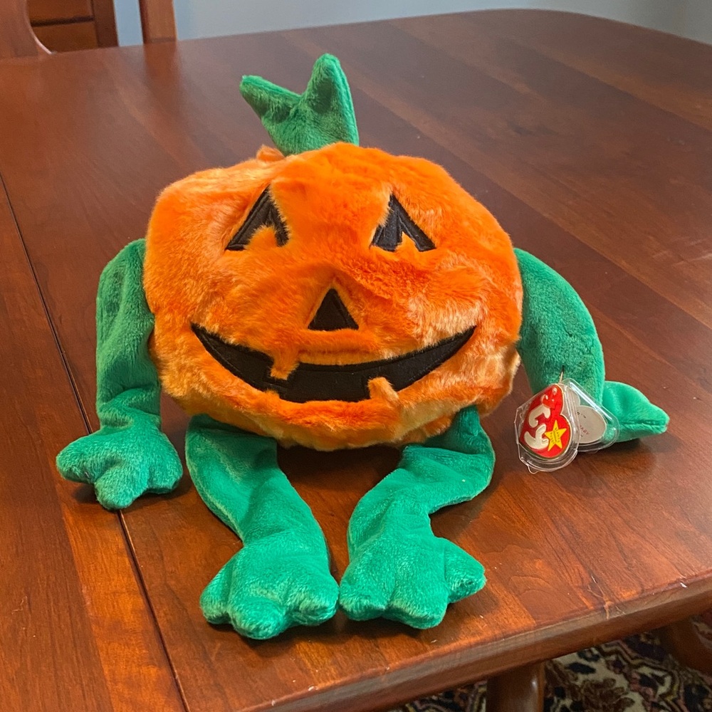 Ty Pumpkin Beanie Buddy 1999. NWT